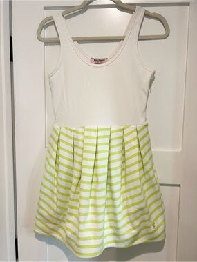 Juicy Couture Tank Dress with Striped Pleated Skirt